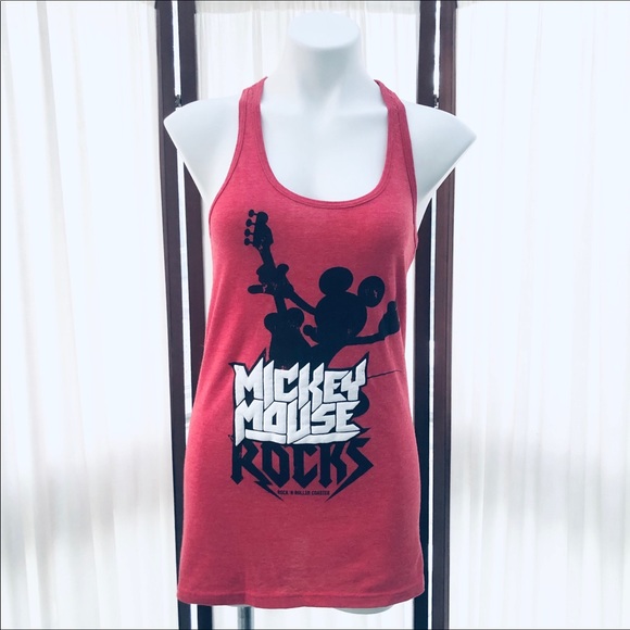 Disney Tops - Mickey Mouse Rock 'n Roller Coaster Tank Top